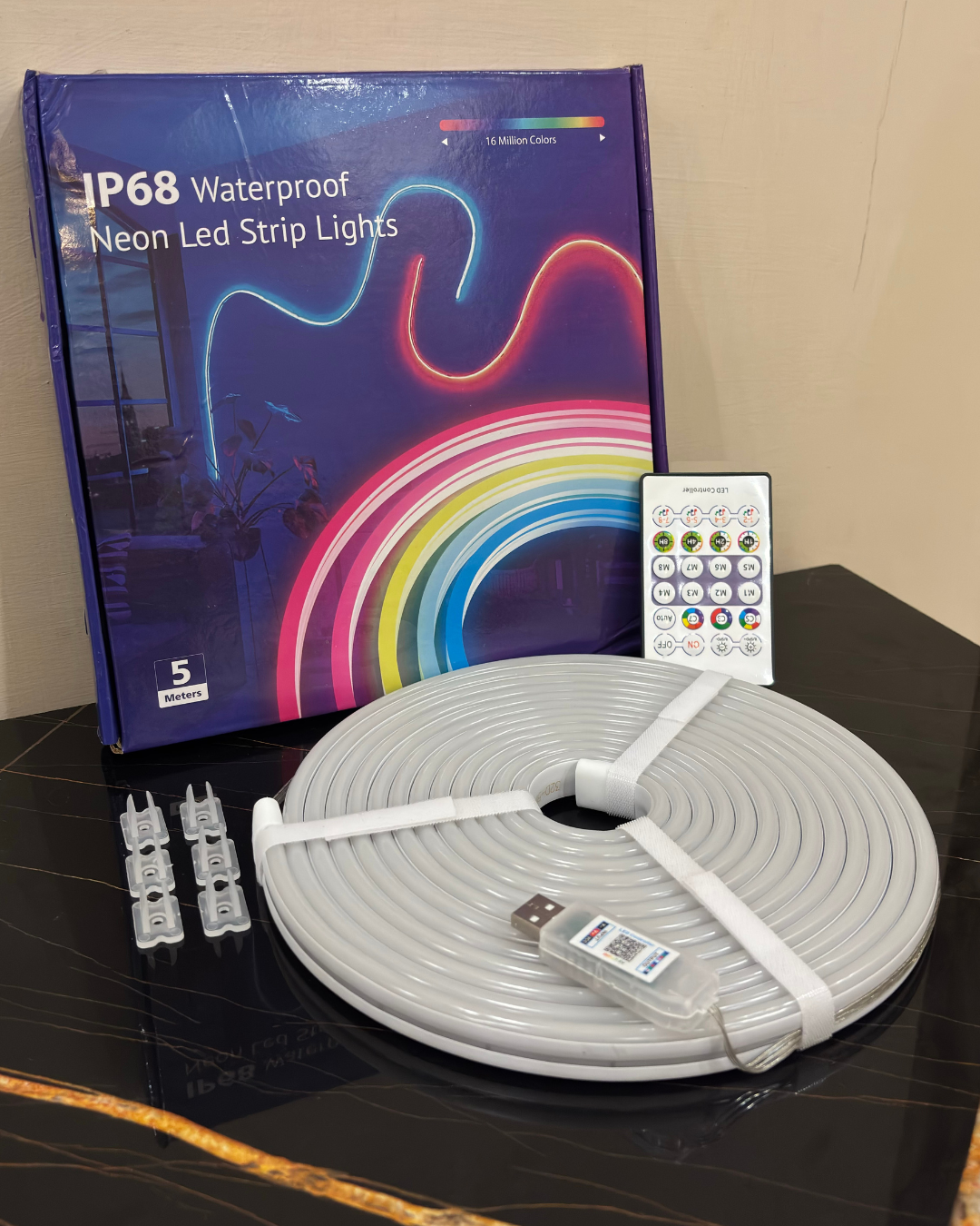 The KiloWatt Lab™ Smart App Controlled Neon Rope Light - 5M (Music Sync addition)