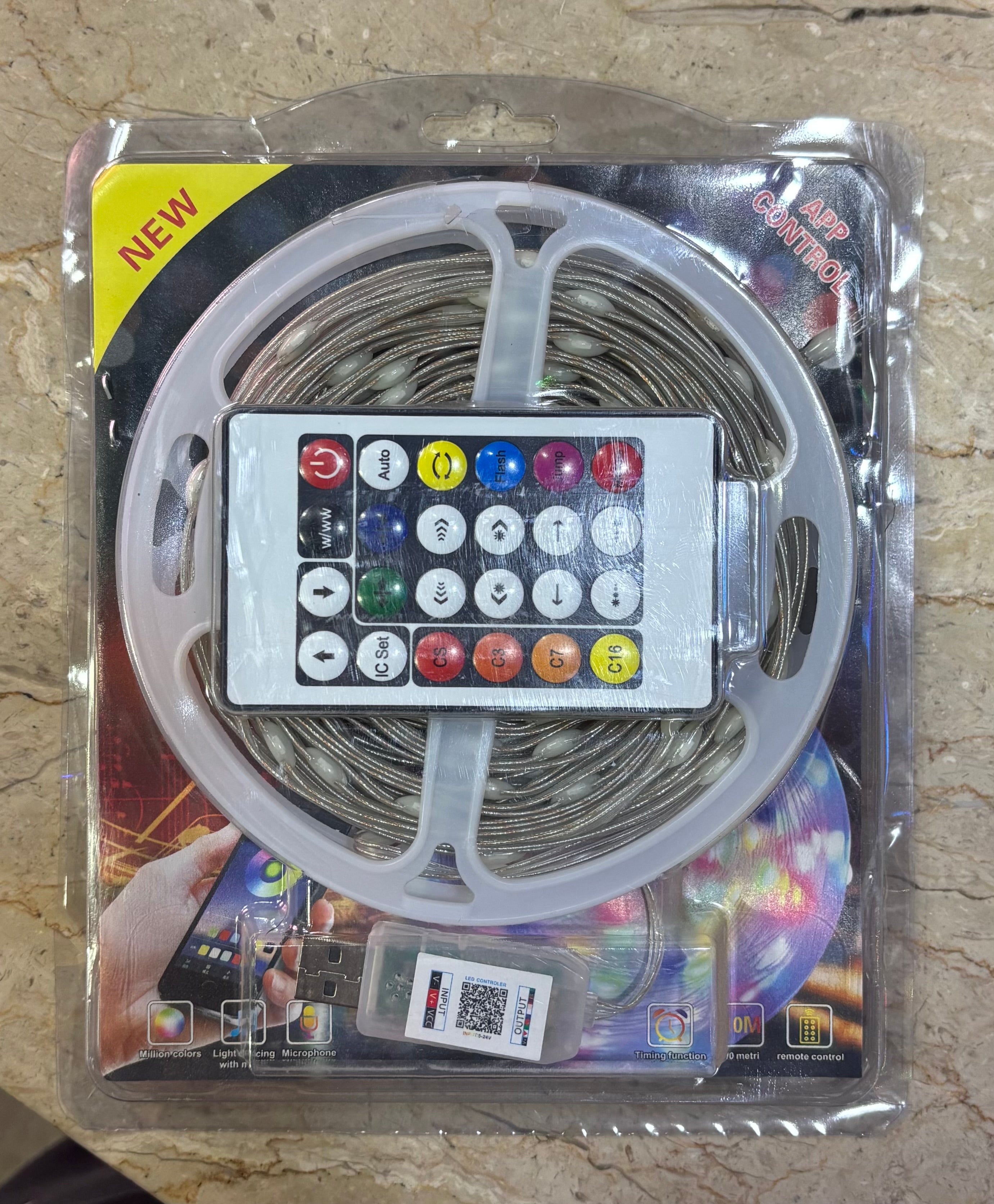 KiloWatt™ Smart App Controlled RGB Strip Light – USB Powered (10 METERS)