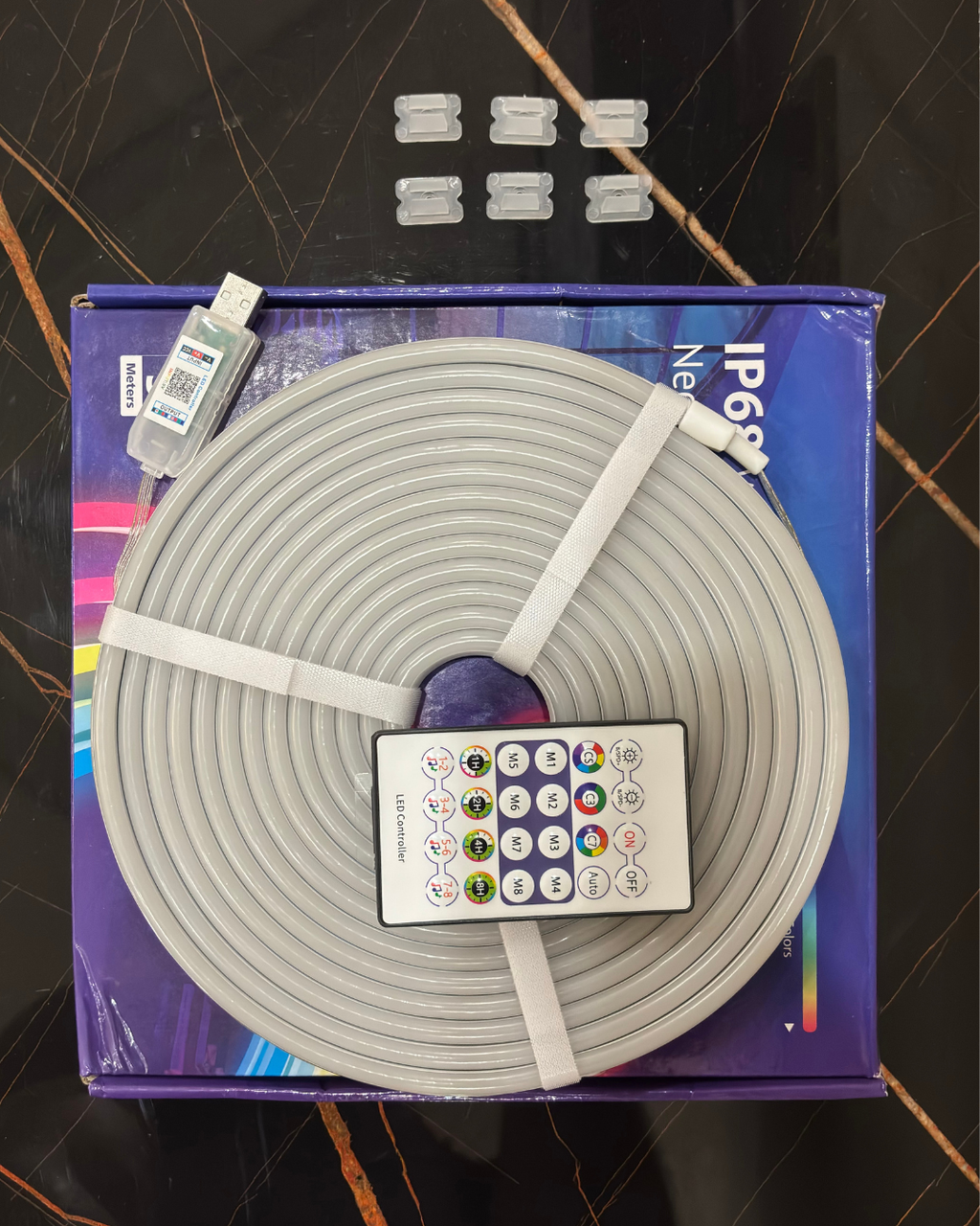 The KiloWatt Lab™ Smart App Controlled Neon Rope Light - 5M (Music Sync addition)
