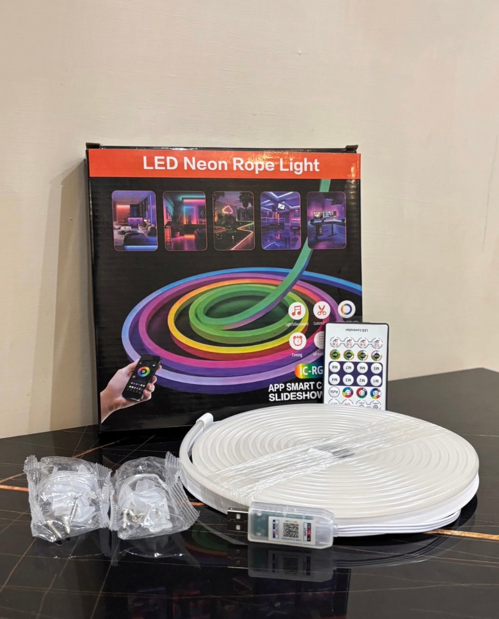 KiloWatt Lab — Vault Edition | Smart App Controlled Neon Strip Light (5 Meters, Music Sync)