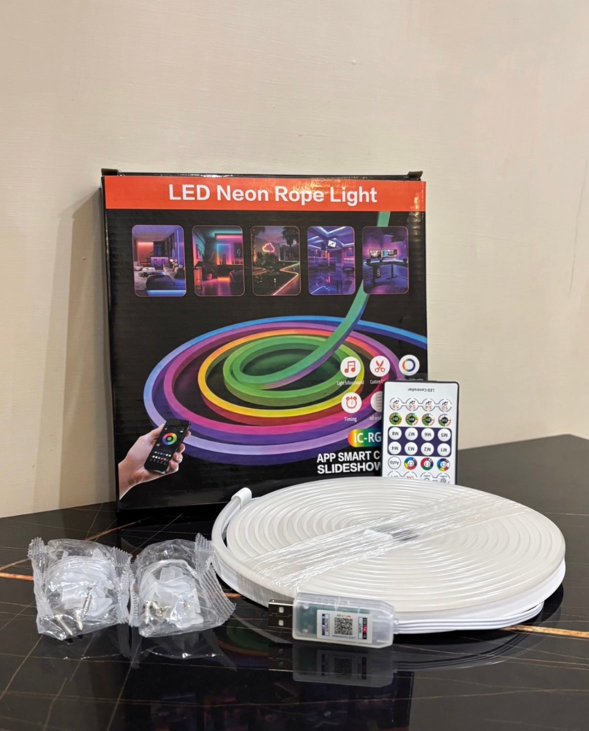 KiloWatt Lab — Vault Edition | Smart App Controlled Neon Strip Light (5 Meters, Music Sync)