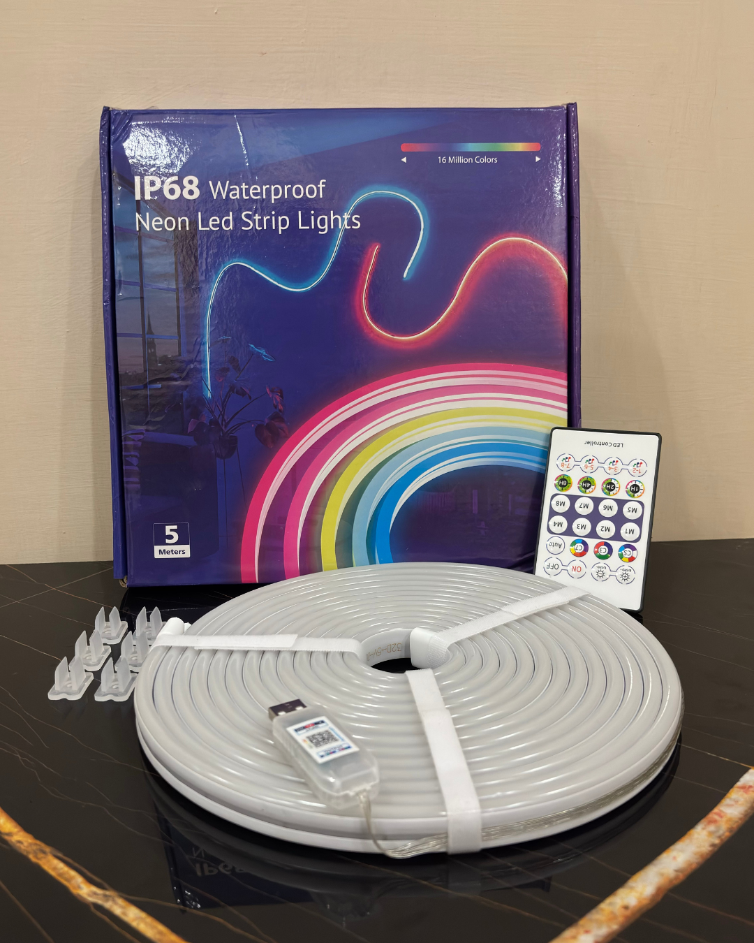 The KiloWatt Lab™ Smart App Controlled Neon Rope Light - 5M (Music Sync addition)