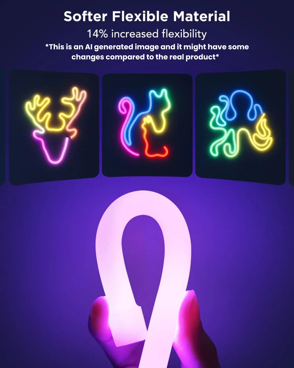 The KiloWatt Lab™ Smart App Controlled Neon Rope Light - 5M (Music Sync addition)